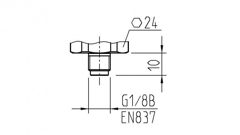 Skizze von Gewinde G1/8 und 1/8 NPT