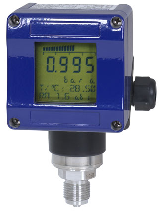 Prozesstransmitter/Drucktransmitter mit Displayanzeige von 0.995 bar