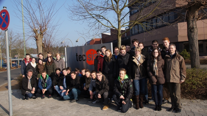 Gruppenfoto Werksführung tecsis 2014