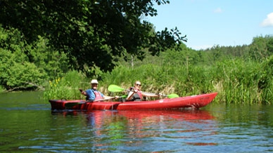 Kanutour in Tleń