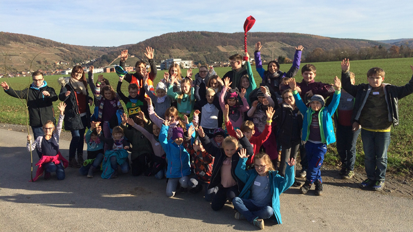 Gruppenfoto zur Kinderbetreuung am Buß- und Bettag 2017