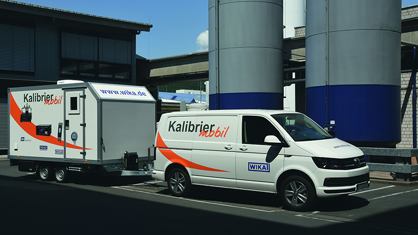 Bild des WIKA-Kalibriermobils - mobiler Kalibrierservice