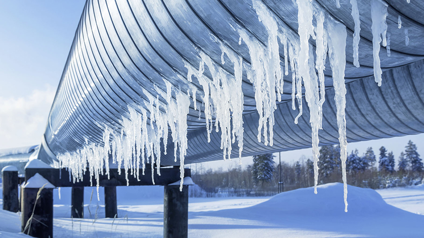 frozen pipeline