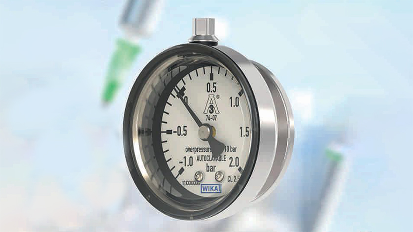 Diaphragm pressure gauges for the pharmaceutical industry