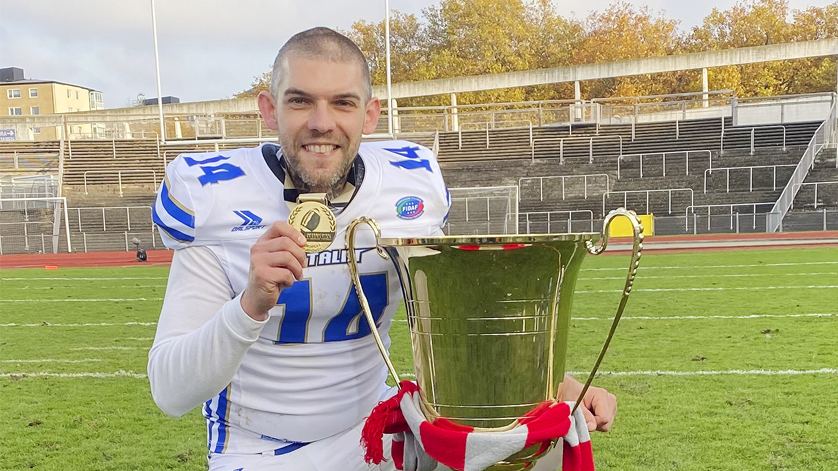 American football: Joy over European title.