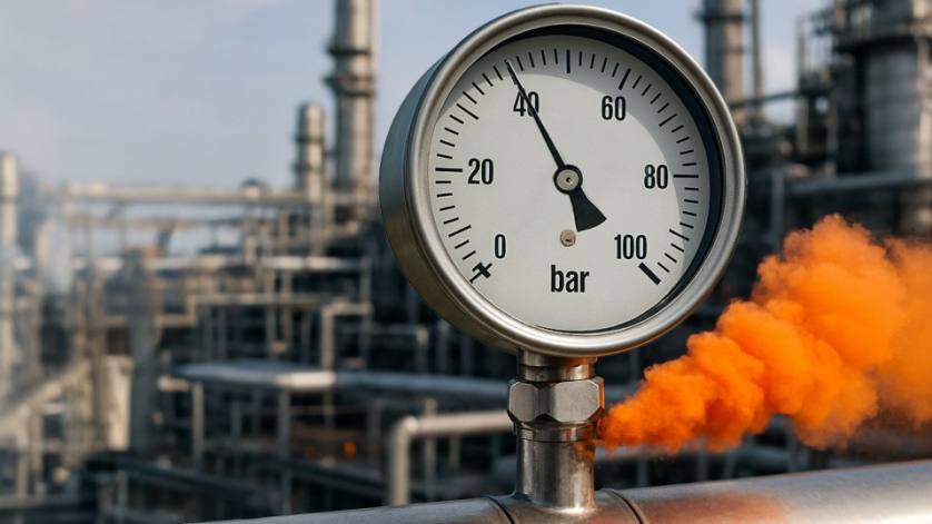 Leak tests on stainless steel pressure gauges identify leakage.