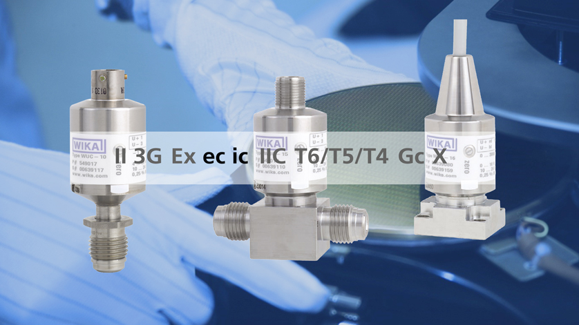 Transductor de presión UHP: marcado de protección Ex