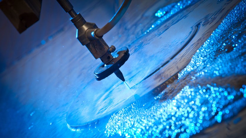 corte por chorro de agua