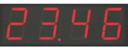 LED display with 4 digits