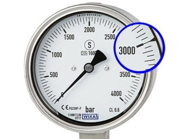 High-pressure gauge PG23HP-P