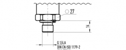 DIN 3852-E pressure connection thread