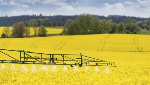 Pesticide production with backup pressure measurement