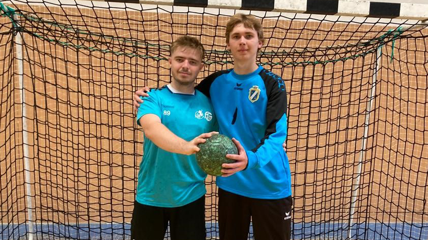 Handball player from Ukraine is a goalkeeping talent.