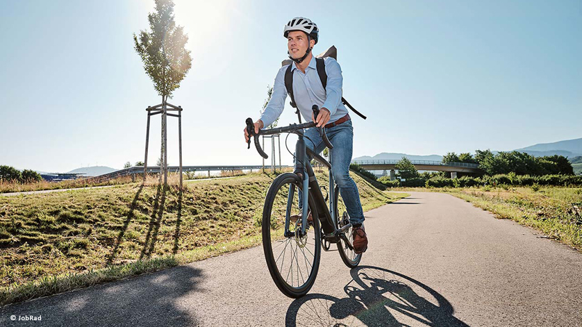 The bicycle as a “company vehicle” protects the climate and promotes health.