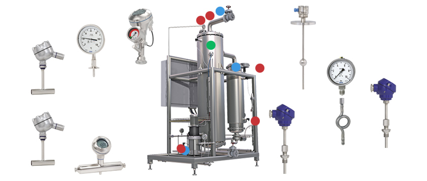 SIP (Sterilisation in Place) places high demands on the measuring instrumentation for monitoring tasks.