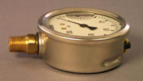 NPT connection in a pressure gauge 