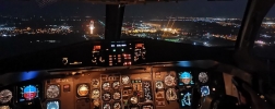 Airplane cockpit