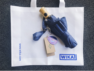 WIKA places value on its promotional items being sustainable to reduce its carbon footprint. 